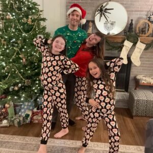Sara Rue Instagram - Merry Christmas eve ..... as per usual please consider this our Holiday Card! 😅(Hannukah pics coming tmw, on CHRISMUKKAH) and thank you @blksheepfam for the cute PJs :)