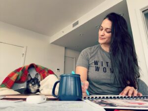 Sara Tomko Instagram - My babe and I making plans for the next four years to be a place of safety, comfort, artistic expression, honesty & open arms for anyone who crosses our path and needs a reminder they are perfect & accepted just as they are, just as they believe themselves to be. 
•••
You can make new laws, you can squeal like pigs, you can roar all the obscenities you want but you’ll never dim our light.  Our joy is our fight.  Our love for each other is our sword.  Our determination is our never-ending promise to show up daily and remind you, we can’t be quieted or stopped.  We are the future.  Whether you like it or not.  Have a peaceful week.
•••
#witchywoman #dovelove