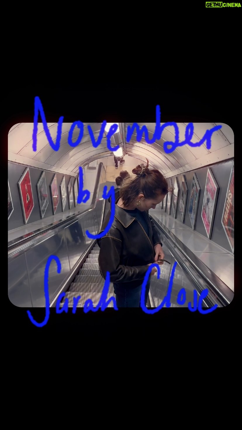 Sarah Close - 724 Likes - i often make things and then get too scared and talk myself out of posting them on the internet. this lil vid almost died in the drafts but here i am posting it before i can make any more excuses.
a little summary of my november taken from my monthly newsletter. i hope you like it.
if you want to join, link in my bio 💜