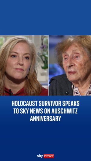 Sarah-Jane Mee Instagram - It’s been 80 years since Auschwitz was liberated. Survivor Susan Pollack speaks to @skysarahjane about her experience, saying she “crawled out to die” but was lifted by the “gentle hands” of a British soldier

Watch the full interview on The UK Tonight