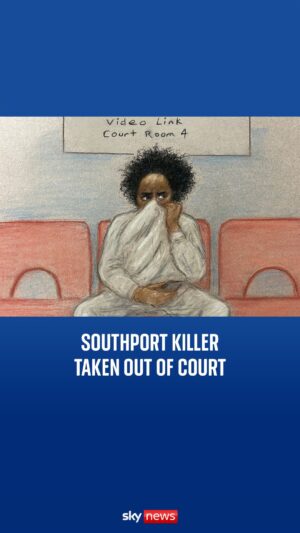 Sarah-Jane Mee Instagram - Southport attacker Axel Rudakubana was removed from the courtroom after repeatedly shouting about feeling ill from the dock during his sentencing. 

Sky’s Sarah-Jane Mee explains.