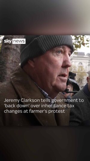 Sarah-Jane Mee Instagram - Thousands of farmers gathered at Westminster to protest over changes to inheritance tax today. Speaking to Sky's Sarah-Jane Mee, Jeremy Clarkson told the government to 'back down' over the changes

#JeremyClarkson #Clarkson #Farmers