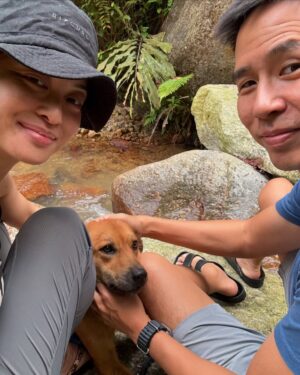 Sarah Lian Instagram - Jessie is in her outdoor era. Thanks for letting us tag along.

#adoptdontshop