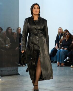 Sarita Choudhury Instagram - Walking for @kallmeyerofficial FW25 for my dear @daniellakallmeyer, styled by my own @caitlinburkenyc
