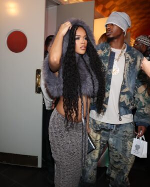 Serayah Instagram - 🩶 @kimshuistudio 

Fit: @kimshuistudio 
👘 @aaronchristmon | @marquisemiller 
Face: @nataliesartistryy 

📸 @walik1 
#nyfw