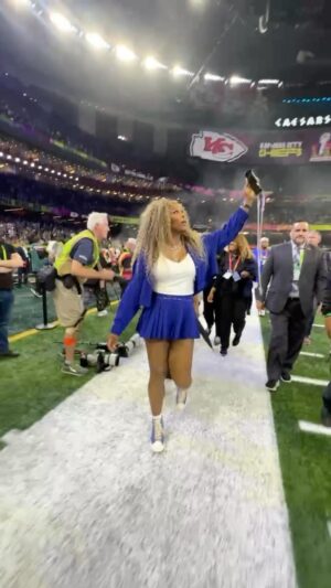 Serena Williams Instagram - When @kendricklamar and team called and was like ‘we’ve been trying to do something forever, what about this? We loved your crip walk at the Olympics after you won the gold medal.’ 

I’m like Super Bowl? Are you serious? When in the world would I ever be able to dance at a superbowl? (Never) let’s do it! 

I knew my winning dance after the @olympics would pay off one day.

End of story.