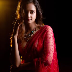 Shanvi Srivastava Instagram - Wanted to be a 🌹 today ♥️ !! Happy Valentine’s Day you all! 
.
.
.
@elitelifestyleglobal 
@theportraitstudio_tps 
#shanvisri #shanvisrivastava #valentineday #rose #love #happy #14thfeb #ootd