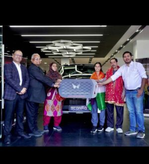 Sheetal Devi Instagram - Thrilled to finally own the Mahindra Scorpio N! 

At 16, I was stunned to learn #AnandMahindra sir wanted to gift me a car of my choice from Mahindra. Unbelievable! - Kuch Bhi, I murmured. Once reality sank in, I opted to collect it after turning 18. 

Post my 18th birthday, I met Mr. Mahindra to express gratitude… Sir, thank you for your kindness and encouragement. Choosing a Mahindra vehicle was thrilling yet overwhelming, but the Mahindra Scorpio N was the one that stole my heart! It felt perfect for the rugged roads of my village. The vehicle is amazing! Thank you again, Sir! 

First drive: we headed to Katra, to offer gratitude and prayers. Forever grateful for this incredible journey! 🏹🧿♥️🇮🇳

@mahindra.scorpio.official 
@mahindra_auto