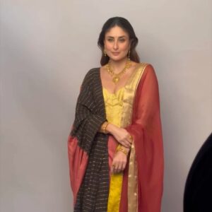 Shereen Sikka Instagram - With my superstar @kareenakapoorkhan for @malabargoldanddiamonds 

Look 1 
Corset : @aikeyah
Saree & duppata :  @re_ceremonial 

Look 2: white chikankari 
Full look :  @dhaagaandco

Look 3: 
Outfit and Custom mirror jaal dupatta : @itrhofficial 

Look 4: 
Pink saree and blouse : @roseroom__official

Look 5 : 
Full look : @labelnityabajaj
Bindi : the_bindi_project 

Look 6: 
lace saree look : @shehlaakhan 

Look 7 : 
Full look : @amitaggarwalofficial 

Look 8 : 
Full look @rohitbalofficial 

Styled by : @rheakapoor with @shereenlovebug @sanyakapoor 
Style team : @dipteeagarwal @niyatiij @rudri_kariya 
Managed @alisha5dave 

Beauty by @savleenmanchanda @mikedesir
Managed @versis_entertainment @poonamdamania @nainas89 

Directed by @abhivarman 
Shot by @ridburman