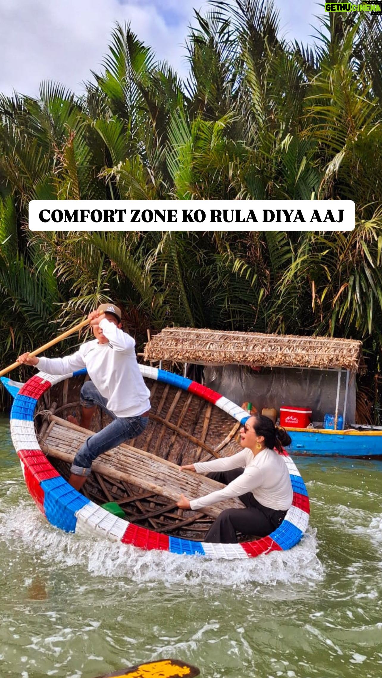 Shibani Bedi - 4.4K Likes - ‘You only live once’ bol ke peeth tudwa li guys
Pushed to do this and shot by @damnsourabh
.
.
.
#travel #adventure #water #reels #reelsinstagram #explore #explorepage #shibanibedi #vietnam
(Travel, vlog, adventure sport, vietnam, shibani bedi)