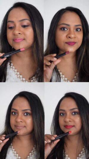 Shona Roy Instagram - Achieve matte-perfection with RENEE Very Matte Lipstick combo.
 
✅ High color payoff  with matte finish
✅Enriched with Hyaluronic acid
✅ Long-lasting & comfortable

Use Code: SHONASO10 to get 10% off on
www.reneecosmetics.in

#ReneeCosmetics #ReneeEveryday #VeryMatte #longlasting #Mattelipstick #lightweight #verymattecombo #lipstick #lipshadesforbrownskin #lipsticklover #thelaziebug #beautyinfluencers