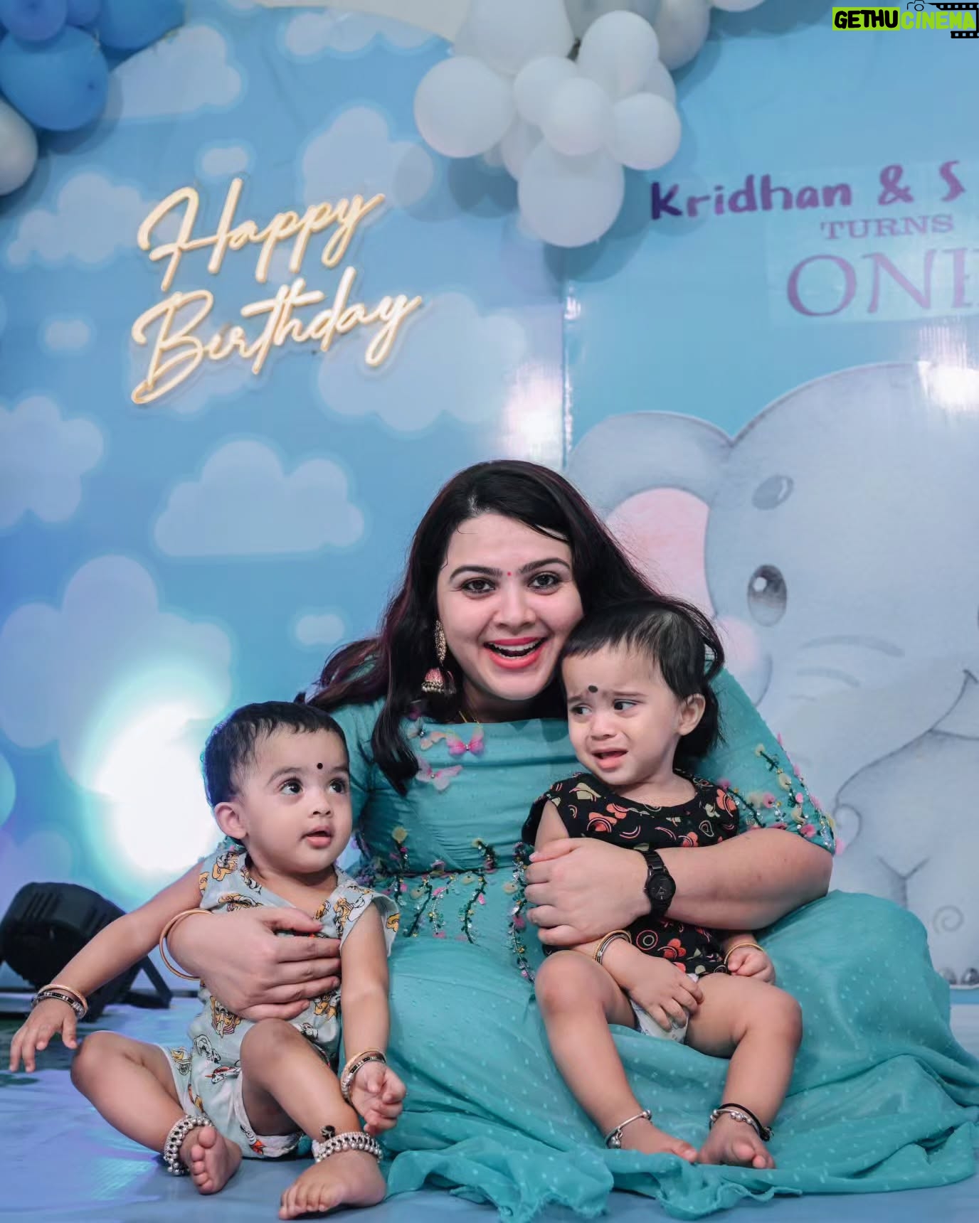 Shwetha Bandekar - 15.6K Likes - ❤️❤️❤️❤️
.
Decor @best_event_entertainments
Photography @jaihindh_photography
Family combo dresses from @frontiers_fashion_lounge
Organised and managed by @sparkling_starz_events & @rajesh_chandrasekaran__
#shwethabandekar #sb #kstwins #birthdaycelebration #twinbirthday #happyus #positivevibes #love #twinmom #happybirthday #twins #firstyearbirthday #celebration #twindad #instalove #instafashion #bluetheme