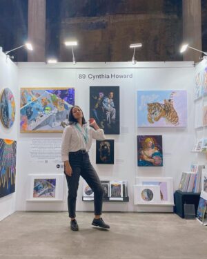 Sisi Stringer Instagram - finally seeing one of @cynthiahoward_art portraits irl ! Entered in the Archibald and more shows to come !

Thank you @itscynthiahoward it’s an honour just to be nominated I’m so chuffed 🥹 the level of talent, skill and dedication is awe inspiring 💜
