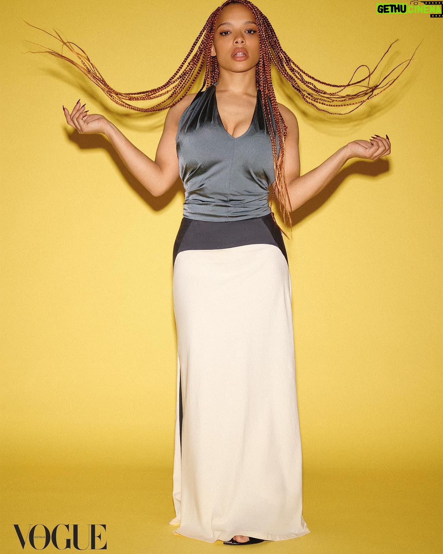 Sisi Stringer - 3 Likes - Sat down with @vogueaustralia to chat about The Dry 2: Force of Nature ! 💛
thank you again Vogue you’re too good to me. Hallowed halls 😮💨🫣I’m screaming. Hannah-Rose Yee you are a delight
The greatest team
👗 @harrietcrawf_ord
📸 @jamie_heath