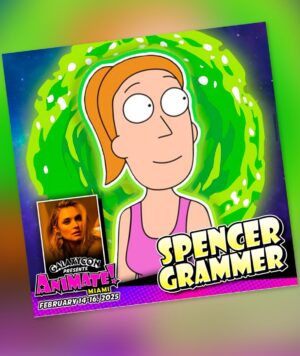 Spencer Grammer Instagram - Heading to Miami this weekend to sign some autographs and meet fans! 

What should I do while I’m there?

📸 @nefertara_ 

#animatemiami2025 #rickandmorty #sumsum #spencergrammer
