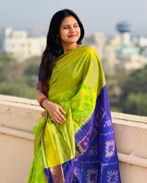 Sradha Panigrahi Instagram - Wearing this beautiful saree from @odisha_fashion8093 ❤️