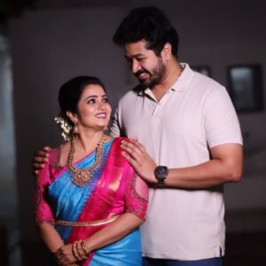 Srithika Instagram - “I love you, not only for what you are, but for what I am when I am with you.”

With @srithika_saneesh 

Dolled up @makeupartistkalai
Jewellery @kabijewellery
Outfit @saidesigners_cbe
Photography @d_studiophotography
Event coordinator  @mmdd_09
Celebrity manager @rajesh_chandrasekaran__ 

#event #travel #travelphotography #work #celebration #pongalopongal #pongal #newyear #newbeginnings #thankyou #foryoursupport #foryourlove #loveyouall