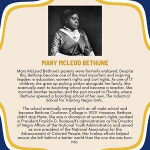 Stacey Plaskett Instagram - #BlackHistory IS #AmericanHistory. 

Today, we celebrate Mary McLeod Bethune.
