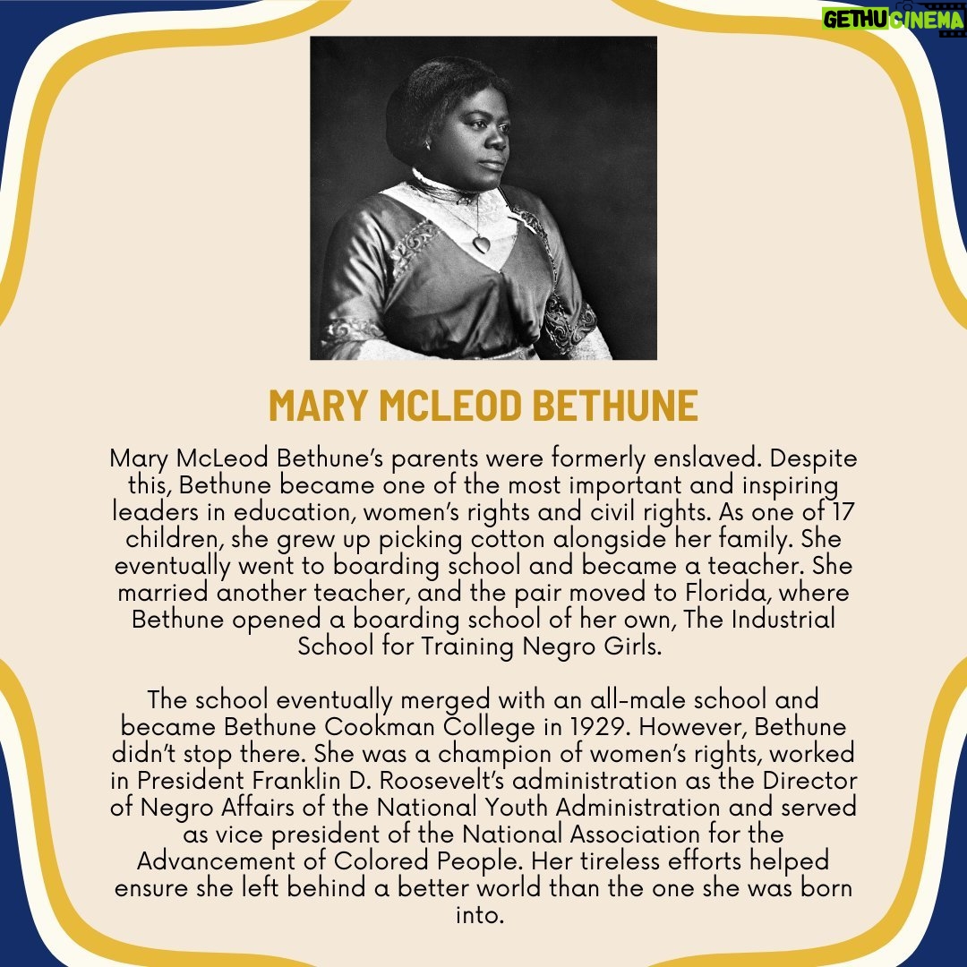 Stacey Plaskett - 224 Likes - #BlackHistory IS #AmericanHistory.
Today, we celebrate Mary McLeod Bethune.