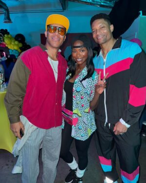 Taja V. Simpson Instagram - A TIME WAS HAD celebrating @iamgillianwhite birthday!!!! It was a 90s /House Party theme and it was so fun!  #iykyk

They thought of everything and the decor was on point!  I love cementing my friends! Here’s to 50 more!!