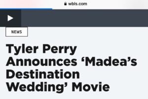 Taja V. Simpson Instagram - Hellur from the Bahamas! Y’all ready for a funny movie ?!!!!!
Madea and her family are back. Don’t miss Madea’s Destination Wedding, coming soon to Netflix. 

MADEA’S DESTINATION WEDDING 
Brian and his ex-wife Debrah (ME) are shocked to learn their daughter Tiffany is engaged to a rapper she met on a yacht—and the wedding is in two weeks. Madea and her crew head to the Bahamas, stirring up chaos and heartwarming fun. 

#NextOnNetflix #tajavsimpson #mdw