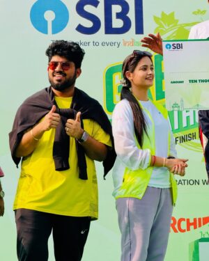 Tamanna Vyas Instagram - Attending SBI’s Green Marathon Event in collaboration with Radio Mirchi & 91.9 Sidharth FM ✨🤘🏃‍♀️🏃‍♂️

#sidharthfm #radiomirchi #tamanna #tamannavyas #sidharthagrawal #marathon #greenmarathon