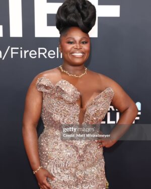 Tarriona Ball Instagram - Grammys 2025 @mzbeejoness @korebellekkofetche @marquiswardbeauty I thank you all so much for making me feel and look so beautiful and BROWN!!!