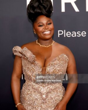 Tarriona Ball Instagram - Grammys 2025 @mzbeejoness @korebellekkofetche @marquiswardbeauty I thank you all so much for making me feel and look so beautiful and BROWN!!!
