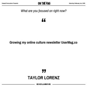 Taylor Lorenz Instagram - A short interview with one of the great commentators on the net and an inspirational shitposter in her own right: writer Taylor Lorenz 🥂