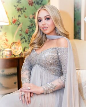 Tiffany Trump Instagram - January 20th, 2025 the evening of my dad’s inauguration as the 47th President 🩵& marking 6 months pregnant with my first child 🤍