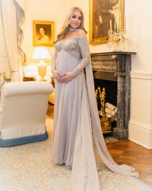 Tiffany Trump Instagram - January 20th, 2025 the evening of my dad’s inauguration as the 47th President 🩵& marking 6 months pregnant with my first child 🤍
