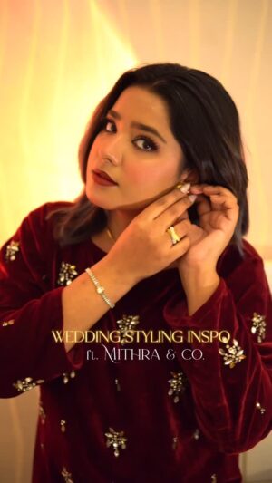 Uroosa Khan Instagram - Shadi season inspo ft. @mithraandco 💍💎

🎶 @therealkazinama 
#stylinginspo #jewelrystyling #weddingstyling