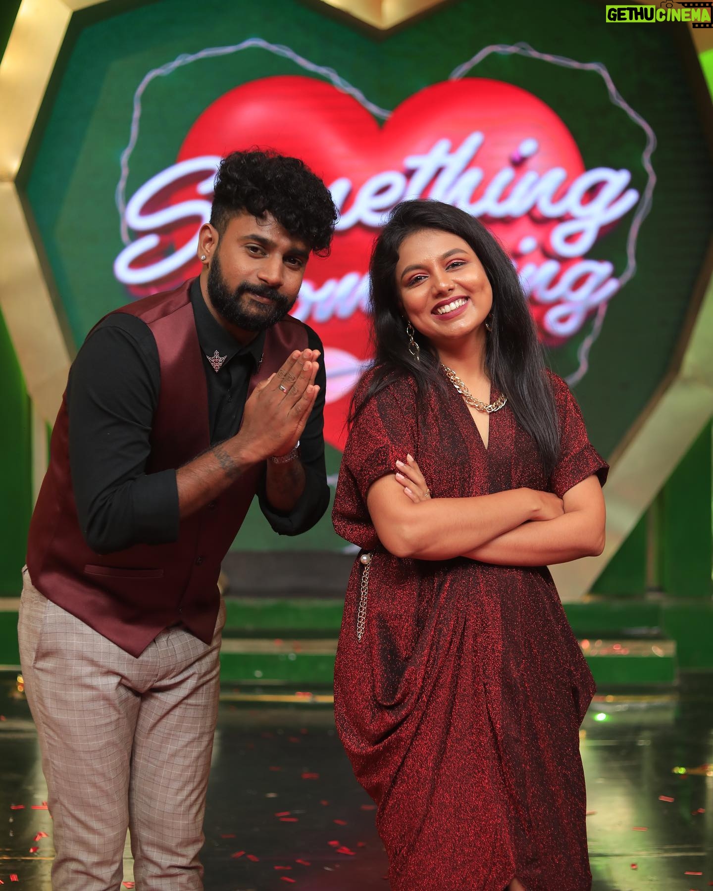 VJ Tara - 2.1K Likes - Another amazing week with a Amazing episode ❤️✨
Superstar @vj_tara 😂
.
.
.
#somethingsomething
Every Friday 7pm
@vijaytakkarofficial 🔥
.
.
.
#post #picoftheday #vibe #instagood #instagram #maroon #team #somethingsomething #beauty #welookgood #puma #anchors #goodvibesonly #postoftheday #vj #vijaytvfamily #vijaytv #vijaytakkar #sandysundar