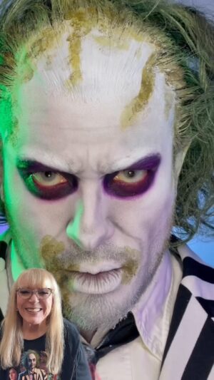 Ve Neill Instagram - @therealve is thrilled to see this Beetlejuice look by @heber_montoya_! 👻💚 It’s so exciting to see a guys take on this iconic character, and he nailed it!

Thank you to everyone who’s brought their creativity to the #VeetlejuiceMUChallenge so far! There’s still time to join, just submit your Beetlejuice-inspired looks by midnight tonight (PST) by tagging us @vesfavoritebrushes & #veetlejuicemuchallenge 🎃✨ 
Best of luck and Happy Halloween everyone!