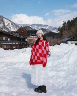 Winnie Wu Instagram - 2025年の第一場雪。