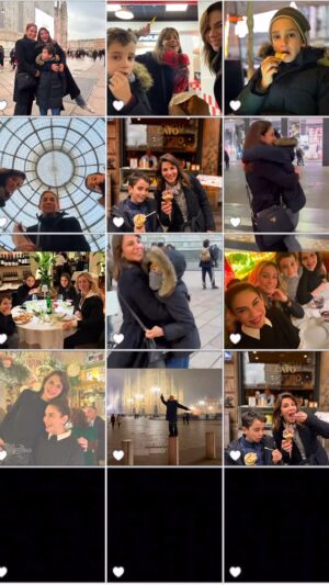 Zeynep Beşerler Instagram - Bundan 9 yıl önce iki kardeş gittiğimiz Milano'ya,bu defa üç kişi gidiyoruz❣️arada şikayetler alıp başını gitse de, bir gülümsemesi  bir anda tüm yorgunluğumuzu alıveriyor...desek de inanmayın.. duvara bakıyoruz günlerdir😌