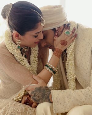 Aastha Sharma Instagram - A home filled with love, a mother’s warmth, and the people who matter most. Today was one of those. @_prat and @priyabanerjee 

Photographed by @vivekashyap @aayushdodia @sid.hotc 
Filmed by @sid.hotc @dushyant.gadara @ketanshinde @ashwinkumar23 

Wedding Curator : Aastha Sharna ( @aasthasharma from @weddingstyleproject)

Styling and Creative Direction: Aastha Sharma @aasthasharma
@dishaalva

Outfits: Tarun Tahiliani @taruntahiliani 

@khuranajewelleryhouse via @amigos.rizwan

Hair by Aanchal A Morwani @hot.hair.balloon
Make up by Riddhima Sharma @makeupbyriddhima

Design & Decor - Bling Mushrooms @blingmushrooms @preet_h_jain

Florals & execution - Bling Mushrooms @blingmushrooms

Event Catering by The Big Zest (@thebigzest) 

Mehndi : Jyoti Chheda @bridalmehndiqueen 

Invitation & Event stationery - @akankshanegidesign @akanksha_negi 

Dessert table design : Pastry chef and founder of Le15. @poojadhingra @le15India

Photography and videos by @thehouseontheclouds

Wedding and Artist PR : @nidhig14 @planetmediapr