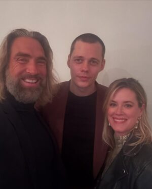 Abigail Hawk Instagram - Last night was a wild ride! Such fun celebrating Bill Skarsgård and Sir Anthony Hopkins’ latest flick - their performances were gripping and harrowing (Sir Anthony Hopkins gives a master class) - exposing our raw humanity. The cinematography was PHENOMENAL - spent my LIRR train ride home trying to decipher just HOW exactly many of the shots were accomplished. Director David Yarovesky was so delightfully adamant about Locked’s limited theatrical release and experiencing this thriller the way it is supposed to be seen - IN the theatre! Bravo, all! Indie film as it should be - unexpected and risky. Loved it. Enjoyed sharing the experience with one of my faves - @lukashassel and meeting Pennywise himself. 🤡 As always, thanks to @impact_ig for another fantastic and fun event!