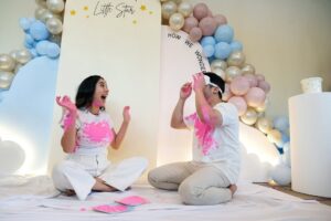 Acha Sinaga Instagram - Core memory added 🥹,
our Third Gender Reveal💕💕💕💕💕
Beautiful decorations by @3wiseparty 
Photo captured by @dennytanos