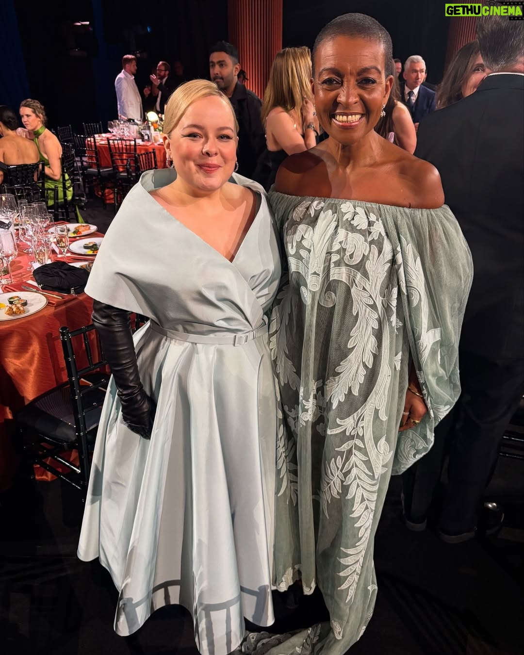 Adjoa Andoh - 23.3K Likes - SAG- tastic night!! Lifetime achievement award to the terrific Ms Jane Fonda still fabulous funny fierce campaigning championing love & fellowship. Bridgerton,The Bear,Jackal Slow Horses,The Diplomat,Shogun - we’re all in her mighty slipstream. All thanks to #stellamccartney #garrards #annahugheschamberlain for styling #sagawards