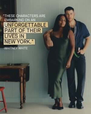 Adrienne Warren Instagram - Nick Jonas and Adrienne Warren for Vogue. Link in bio.
