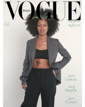 Ajani Russell Instagram - I want to tell stories that have been burdened by the weight of their context.
I want to Uplift voices that have been trampled on.
I want others so feel that The very fabric of our reality is bursting at the seams with love, like I do.  And I want you to know why I do this. 
Thank you for the space to do so.  Thank you for my first cover ever!!! 🖤
September Issue Vogue Italia
#hope 86/100