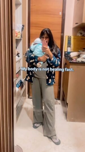 Akshya Digital Diaries Instagram - Some postpartum facts. 🤞🏻
.#pregnant #reelsinstagram #reelsvideo 
#mom #postpartum #postpartumfitness #postpartumbody #postpartumjourney #postpartumweightloss