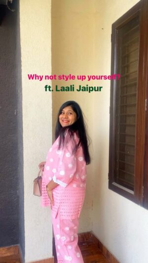 Akshya Digital Diaries Instagram - Comment 🔗 "Link" to get details of the outfit. 🌸

Pretty pink coordset Ft. @laalijaipur 🌸

.
#Outfit #fit #collection #grwm #outfits #outfitoftheday #outfittoday #coorset #getreadywithme #instagood #instalike #instagram #instamood #styling #outfitinspiration