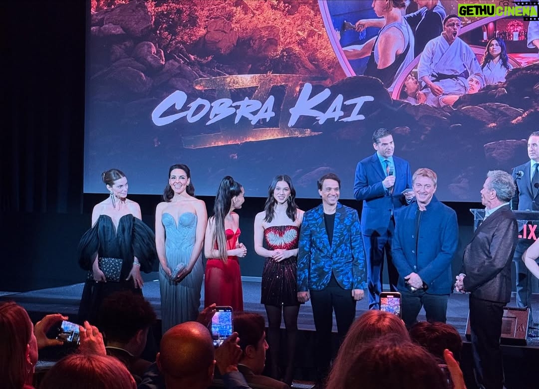 Alicia Hannah - 49.3K Likes - cobra kai never dies❤️❤️❤️❤️
premiere look
styled by @benjaminholtrop
makeup @karayoshimotobua
hair @yumabastet
style assist @emilykejohnson
gown - @coral_castillo
jewelry - @kylechandesign @stephaniegottlieb
shoes - @charleskeithofficial