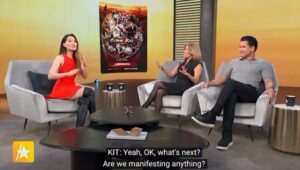 Alicia Hannah Instagram - Tried to start a karate war, admitted to some minor wardrobe pilfering and threw gen x under the bus on @accesshollywood 🤣 thanks for having me @mariolopez @kithoover 🤸🏻‍♀️