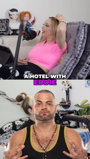 Allysin Kay Instagram - That time Laura almost 🔪🔪 Eddie Kingston

Somehow this DOES relate to our episode on Puppet Master 2 which just dropped today - Check it out on YouTube or wherever you get your podcasts! 🖤 (link in bio)