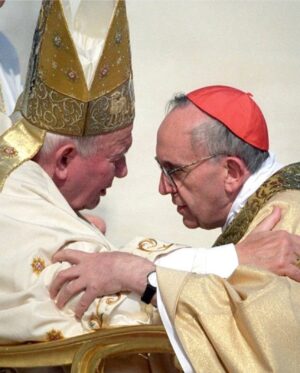 Ana Navarro Instagram - 24 years ago today, Pope John Paul II, made Jorge Bergolio of Argentina, a Cardinal. They have without a doubt, been the two most significant Popes of my 53 years as an imperfect Catholic. They both did some things I disagree with. They led the church in complicated times and did so with love, compassion and humanity. I am praying for Pope Francis.