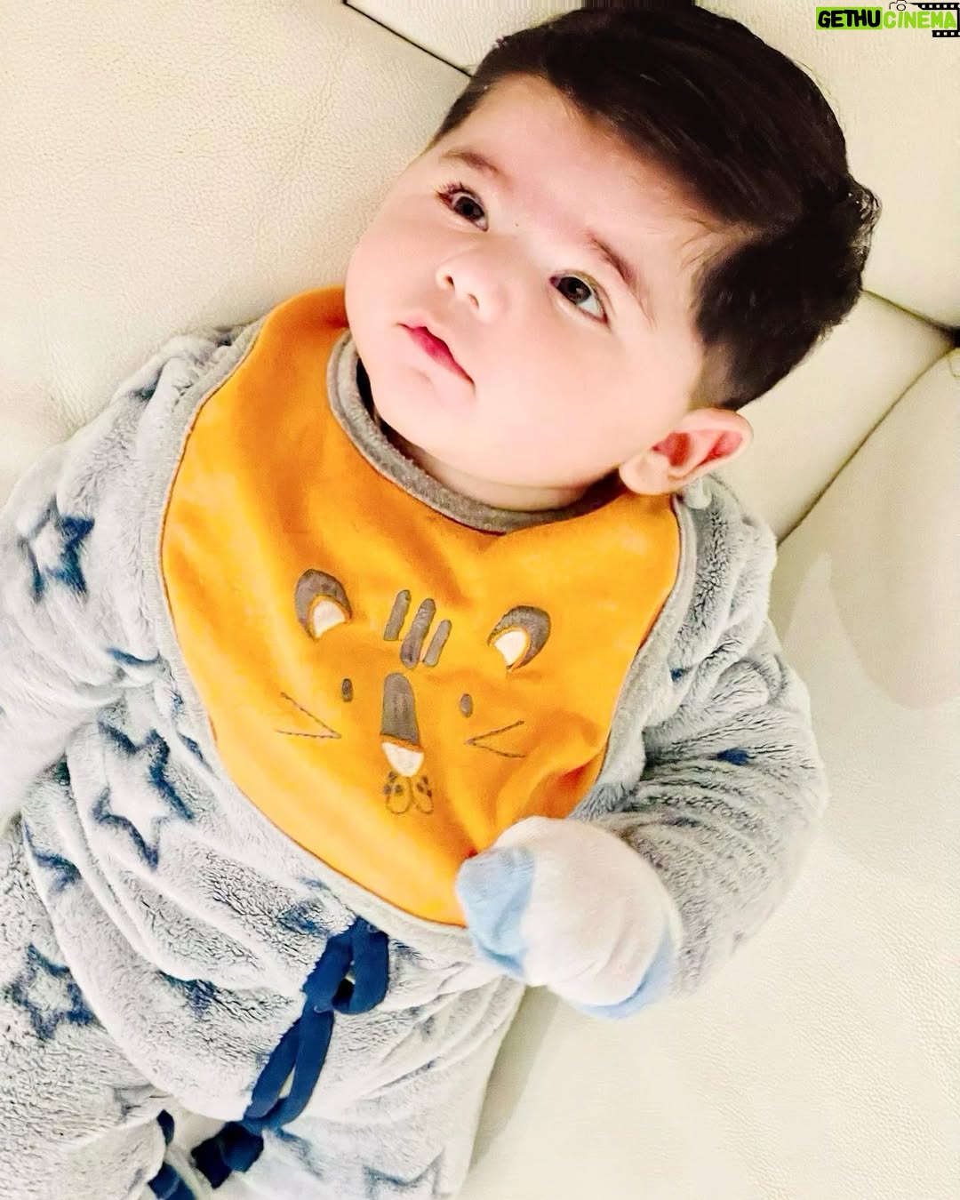 Anam Goher - 23.7K Likes - Happy Anniversary @gohermumtazofficial, This one is a special one… and you know that well .
Meet Muhammad Suleiman Goher ♥️
12.08.22
Happy 7 months my baby boy.
Born Just a day before my birthday, couldn’t have asked for a better gift 🫶 Sharing the news with this message for all friends & well wishers. Hope you all respect the fact that we want to keep our private life private.
Ps: Mr. Suileman Goher is an other Leo after his parents
