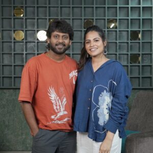 Angelin B Instagram - With our #sweetheart 🩷 @rio.raj
Watch the film on theatres 
And if u have missed our amazing conversation on the SS Podcast show, then check out the link in my bio 

#angelin #rio #podcast #sweetheart #ssmusic #new #love #genz